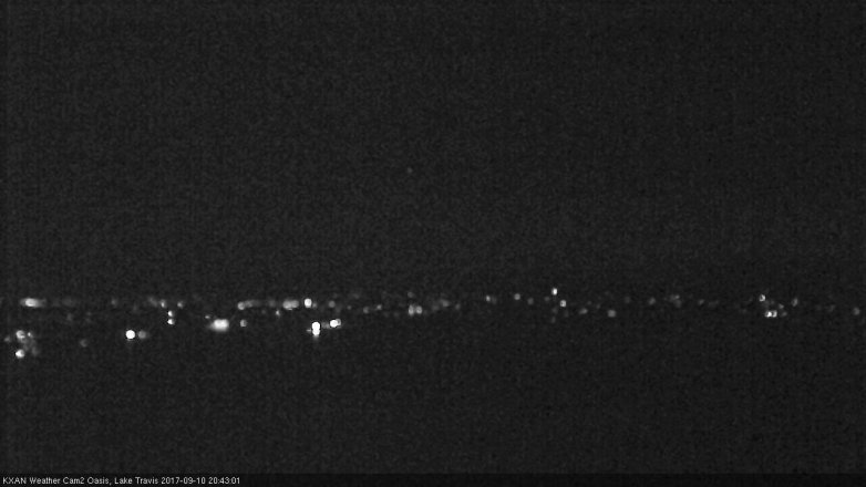 Lake Travis webcam, September 10, 2017 8:05 PM CT