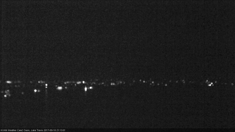 Lake Travis webcam, September 10, 2017 8:25 PM CT