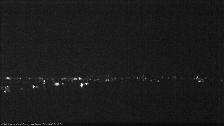 Lake Travis webcam, September 10, 2017 8:45 PM CT