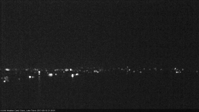 Lake Travis webcam, September 10, 2017 9:00 PM CT