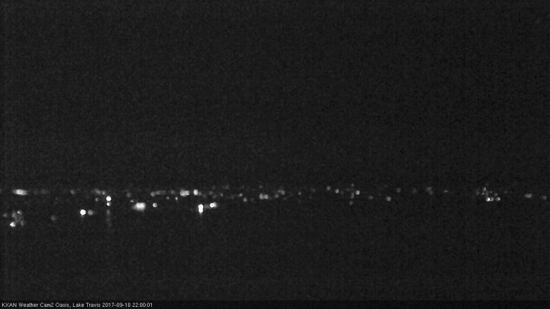 Lake Travis webcam, September 10, 2017 9:05 PM CT