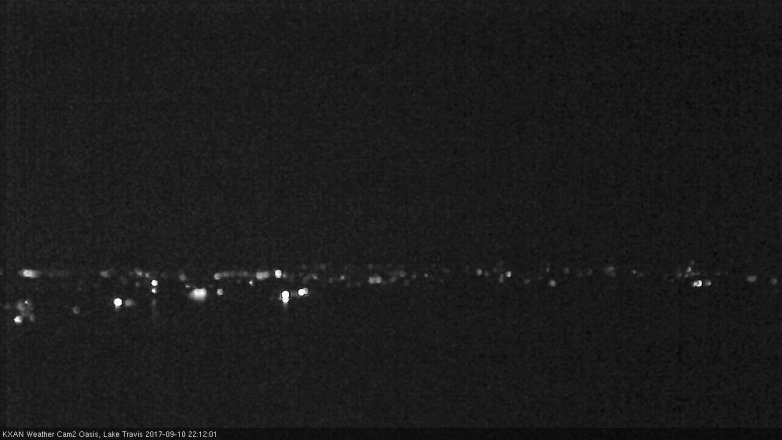 Lake Travis webcam, September 10, 2017 9:25 PM CT
