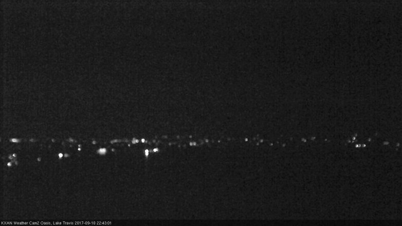 Lake Travis webcam, September 10, 2017 9:50 PM CT