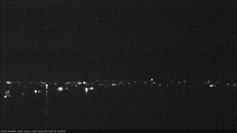 Lake Travis webcam, September 10, 2017 9:55 PM CT