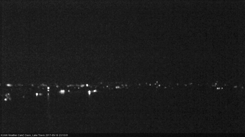 Lake Travis webcam, September 10, 2017 10:20 PM CT