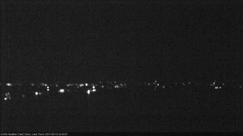 Lake Travis webcam, September 10, 2017 10:50 PM CT