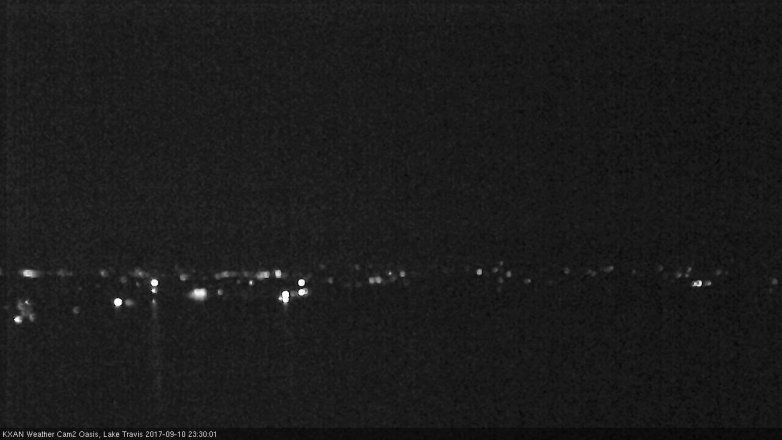 Lake Travis webcam, September 10, 2017 10:55 PM CT