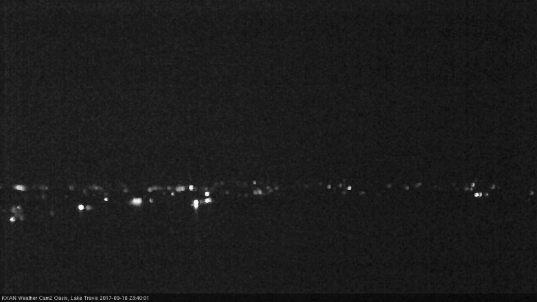 Lake Travis webcam, September 10, 2017 11:10 PM CT