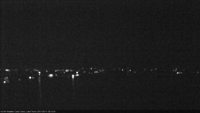 Lake Travis webcam, September 10, 2017 11:20 PM CT