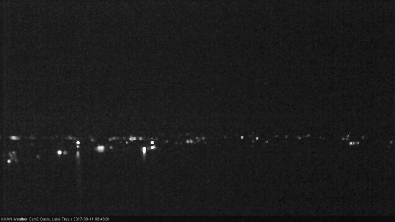 Lake Travis webcam, September 10, 2017 12:00 AM CT