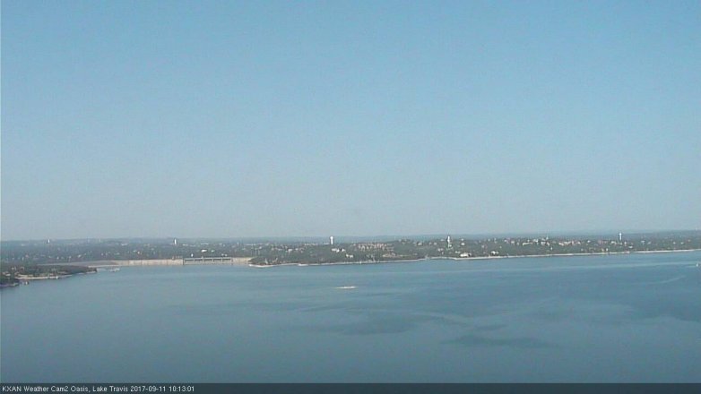 Lake Travis webcam, September 11, 2017 9:40 AM CT