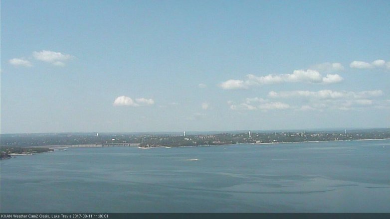 Lake Travis webcam, September 11, 2017 10:40 AM CT