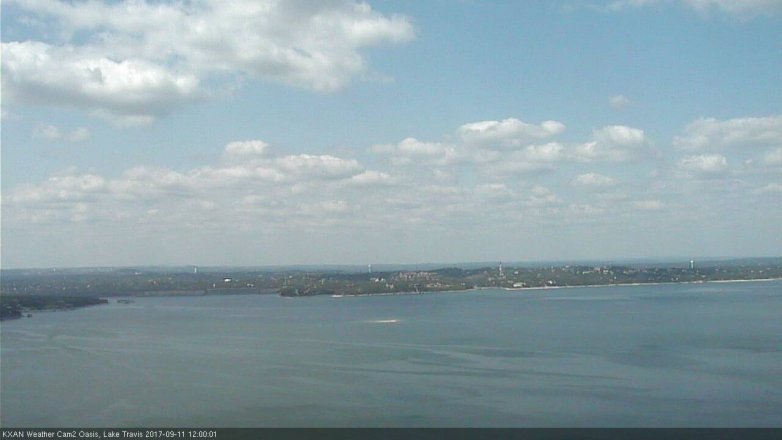 Lake Travis webcam, September 11, 2017 11:05 AM CT
