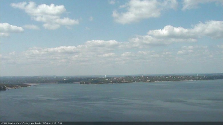 Lake Travis webcam, September 11, 2017 11:35 AM CT