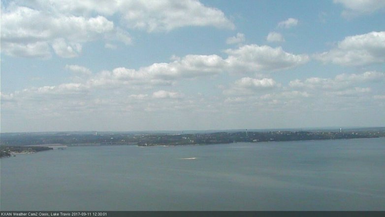 Lake Travis webcam, September 11, 2017 11:55 AM CT