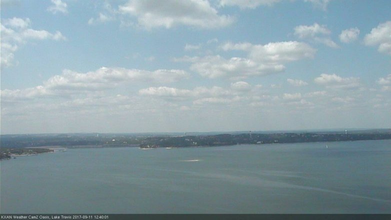 Lake Travis webcam, September 11, 2017 12:10 PM CT