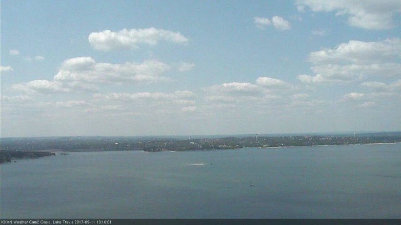 Lake Travis webcam, September 11, 2017 12:15 PM CT