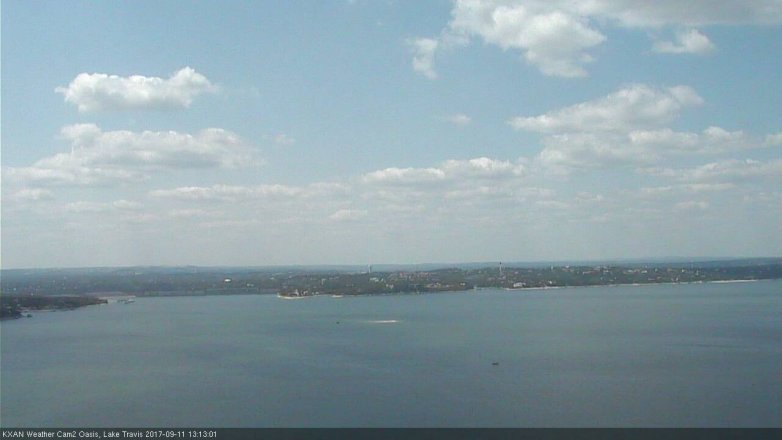 Lake Travis webcam, September 11, 2017 12:20 PM CT
