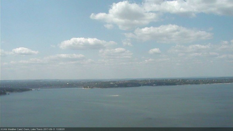 Lake Travis webcam, September 11, 2017 12:25 PM CT