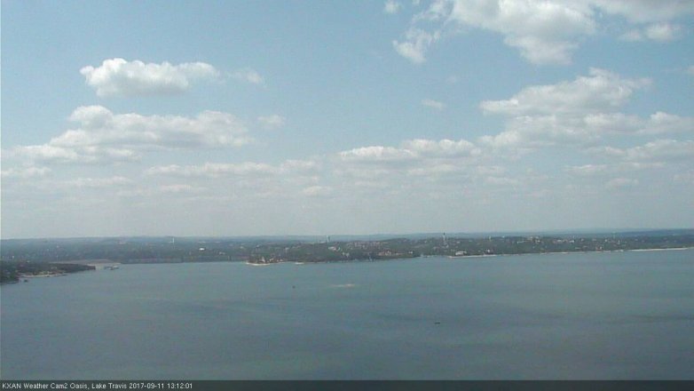 Lake Travis webcam, September 11, 2017 12:35 PM CT
