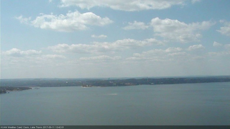 Lake Travis webcam, September 11, 2017 12:45 PM CT