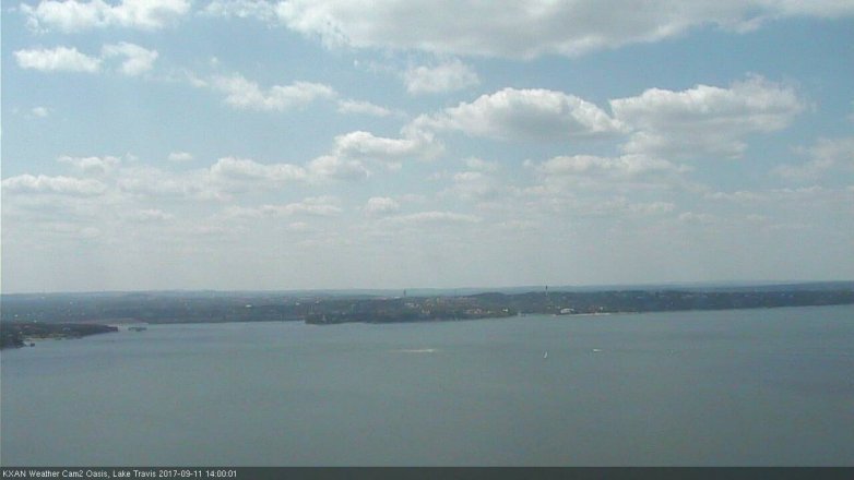 Lake Travis webcam, September 11, 2017 1:30 PM CT