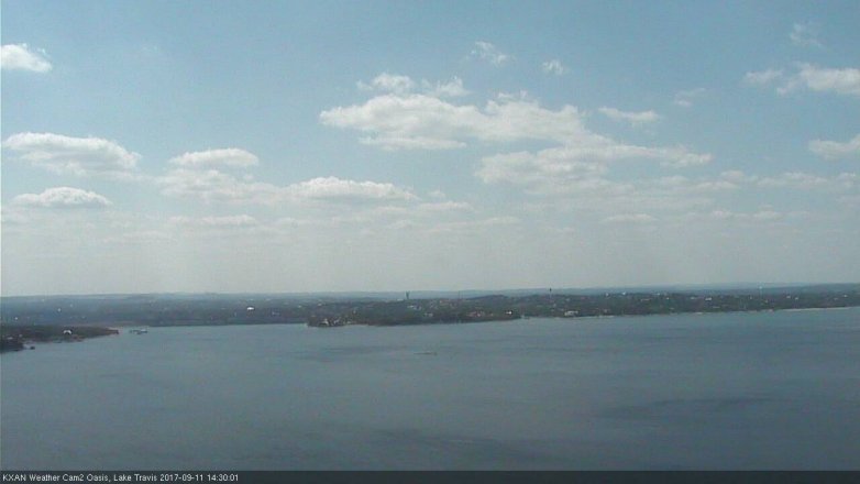 Lake Travis webcam, September 11, 2017 2:00 PM CT
