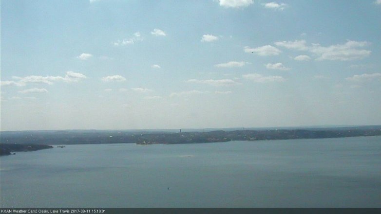 Lake Travis webcam, September 11, 2017 2:15 PM CT