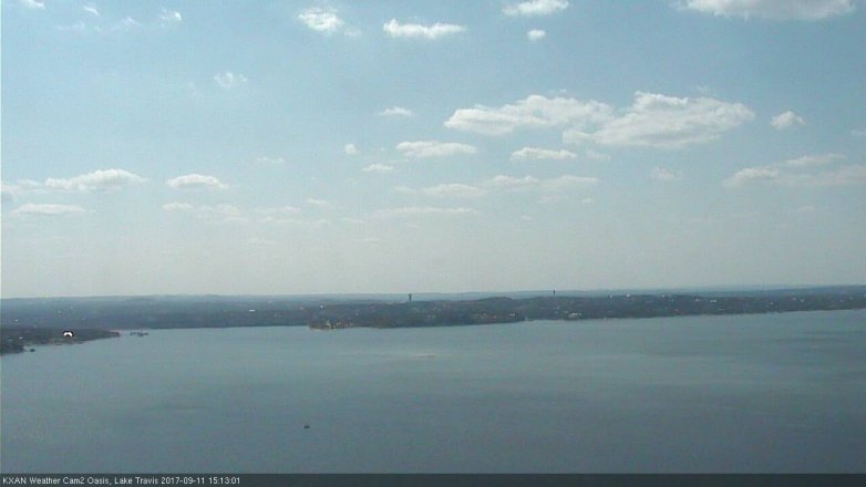 Lake Travis webcam, September 11, 2017 2:35 PM CT