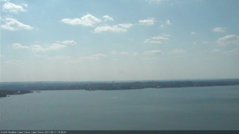Lake Travis webcam, September 11, 2017 2:40 PM CT