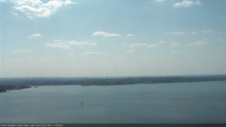 Lake Travis webcam, September 11, 2017 3:00 PM CT