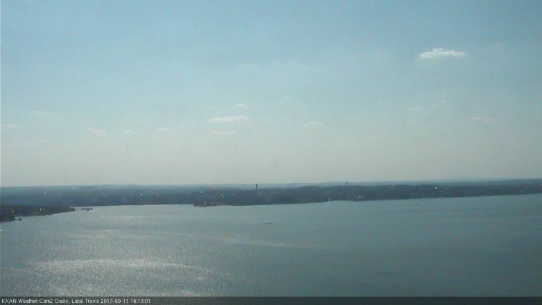 Lake Travis webcam, September 11, 2017 3:25 PM CT