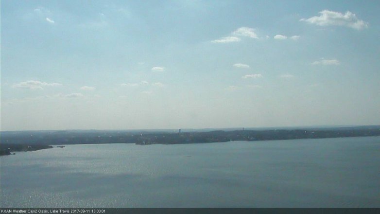 Lake Travis webcam, September 11, 2017 3:30 PM CT