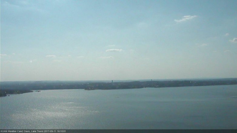 Lake Travis webcam, September 11, 2017 3:35 PM CT