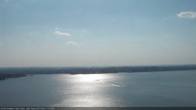 Lake Travis webcam, September 11, 2017 4:40 PM CT