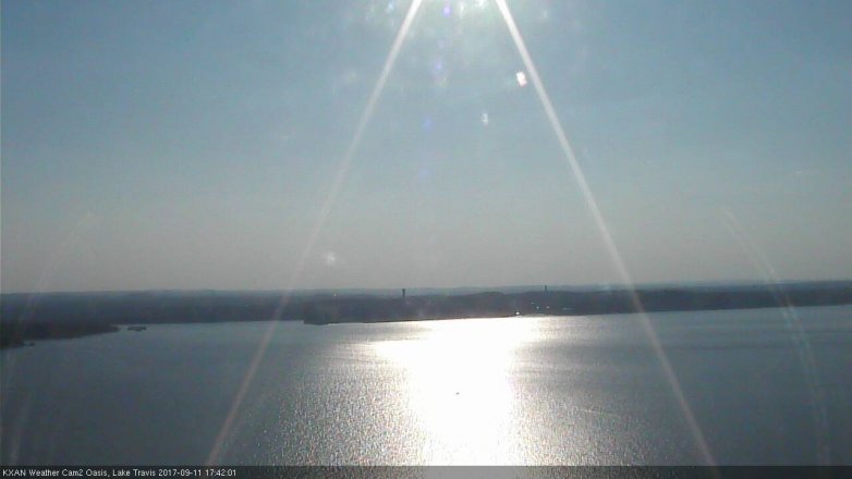 Lake Travis webcam, September 11, 2017 5:05 PM CT