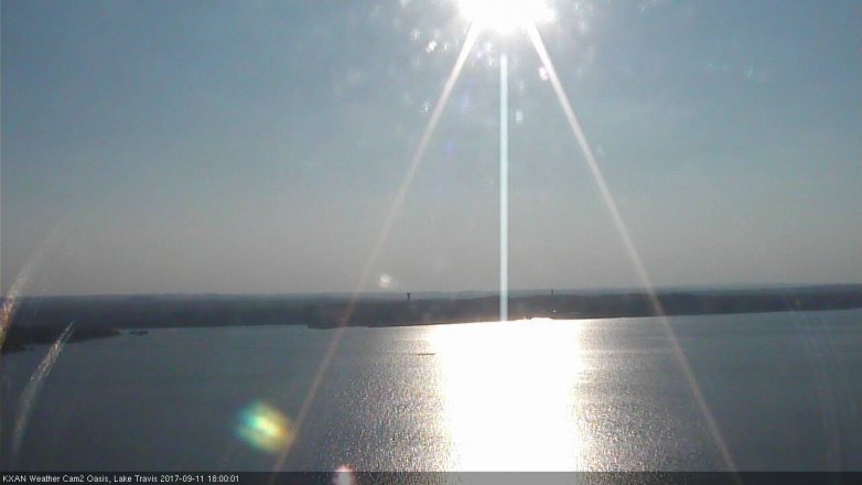 Lake Travis webcam, September 11, 2017 5:10 PM CT