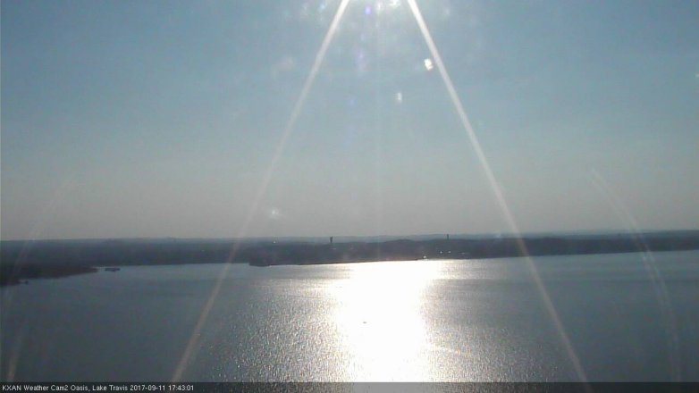 Lake Travis webcam, September 11, 2017 5:15 PM CT