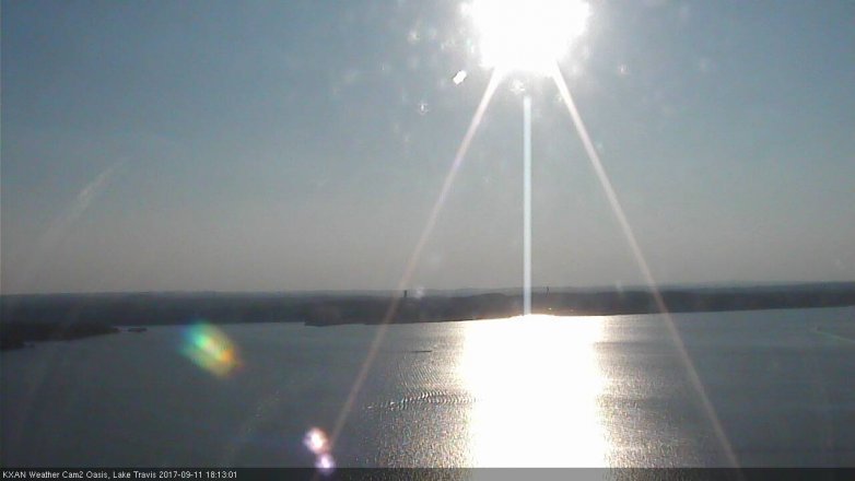 Lake Travis webcam, September 11, 2017 5:25 PM CT