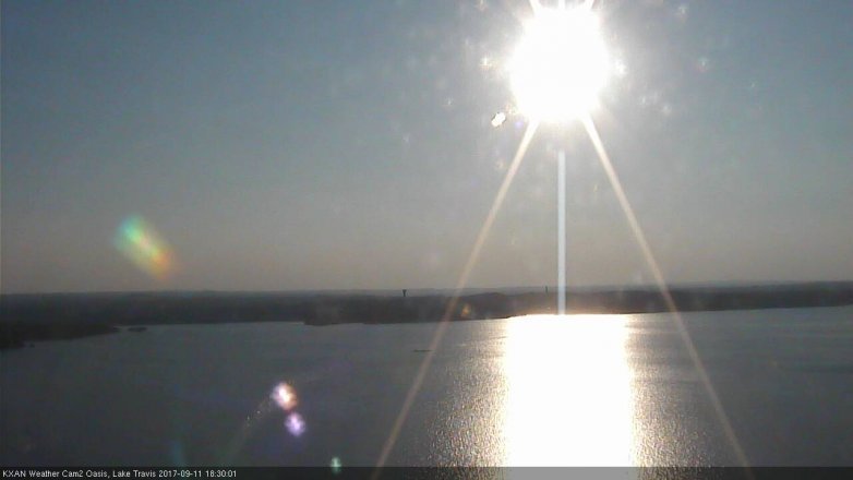 Lake Travis webcam, September 11, 2017 5:35 PM CT