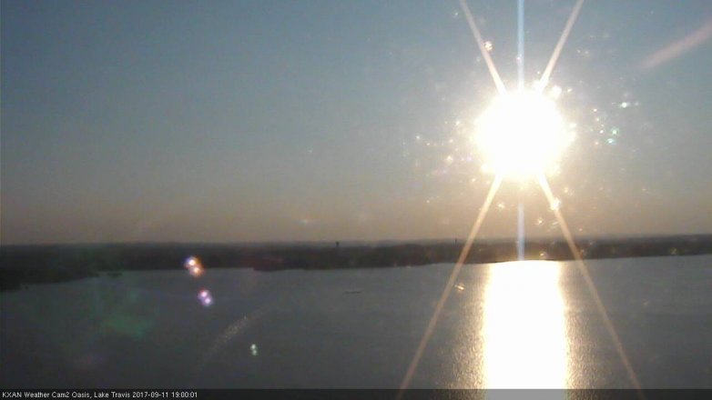 Lake Travis webcam, September 11, 2017 6:20 PM CT