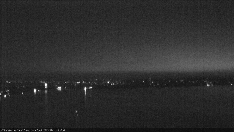 Lake Travis webcam, September 11, 2017 7:40 PM CT