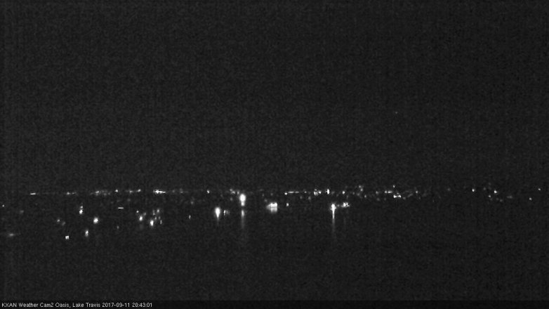Lake Travis webcam, September 11, 2017 8:00 PM CT