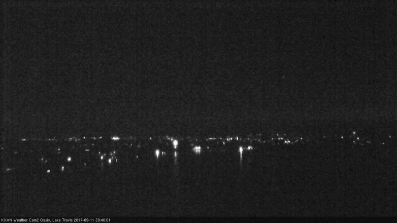 Lake Travis webcam, September 11, 2017 8:10 PM CT