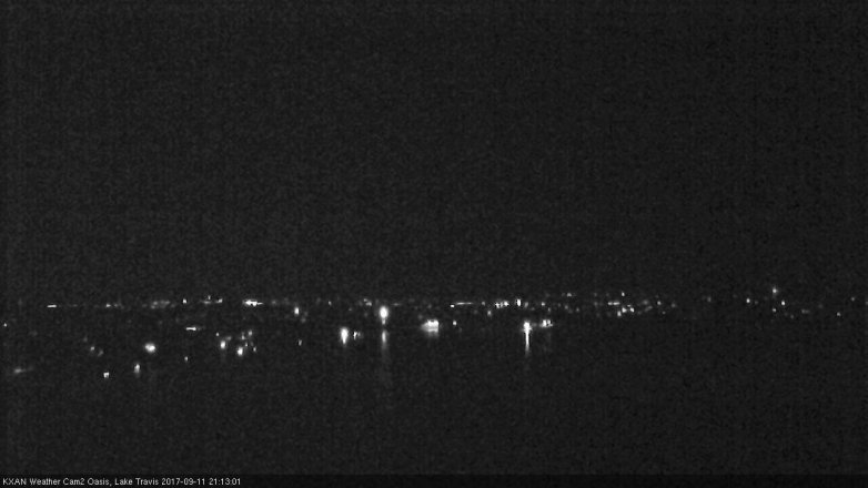 Lake Travis webcam, September 11, 2017 8:25 PM CT