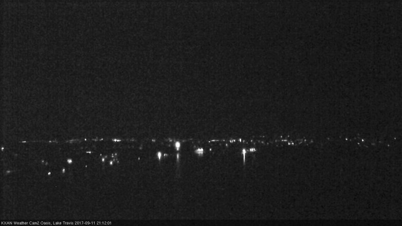 Lake Travis webcam, September 11, 2017 8:40 PM CT