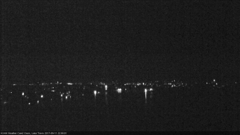 Lake Travis webcam, September 11, 2017 9:10 PM CT