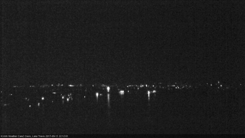 Lake Travis webcam, September 11, 2017 9:35 PM CT