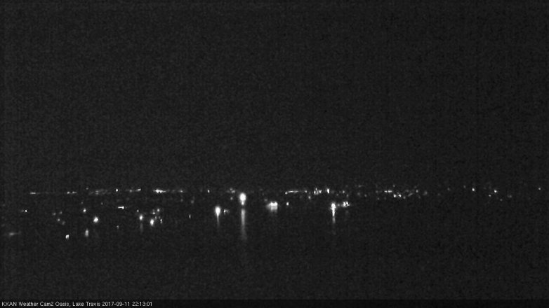Lake Travis webcam, September 11, 2017 9:40 PM CT