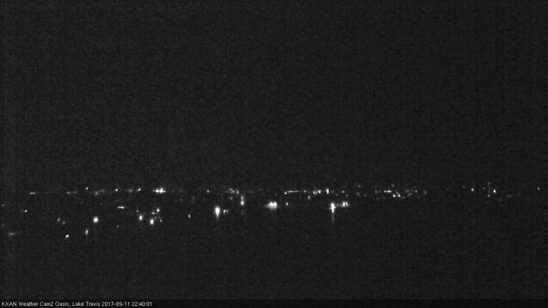 Lake Travis webcam, September 11, 2017 9:45 PM CT